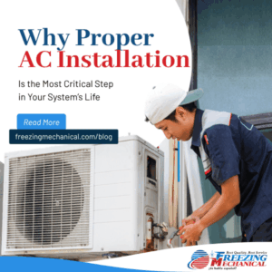 proper sizing of AC to ensure proper airflow